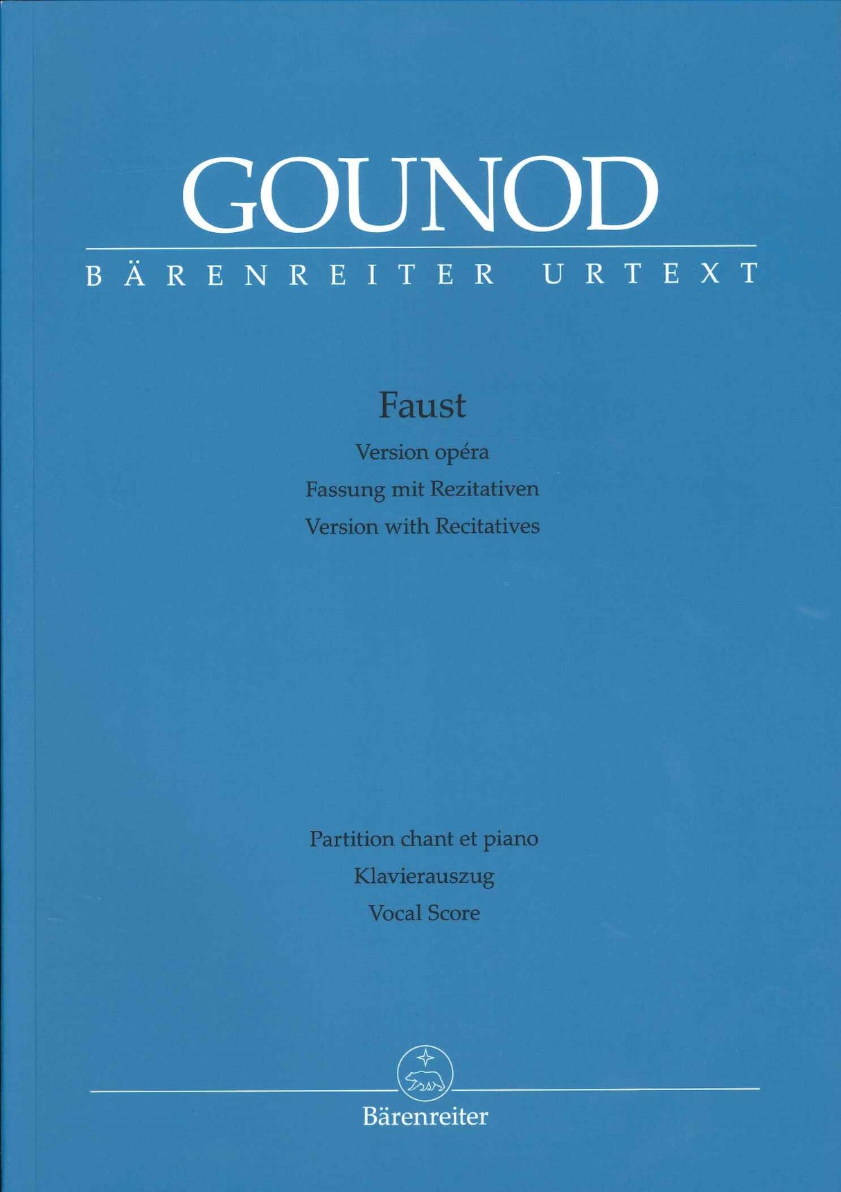 Gounod, Faust: 5 Acts w. Recitat. [F/G] (Barenreiter)