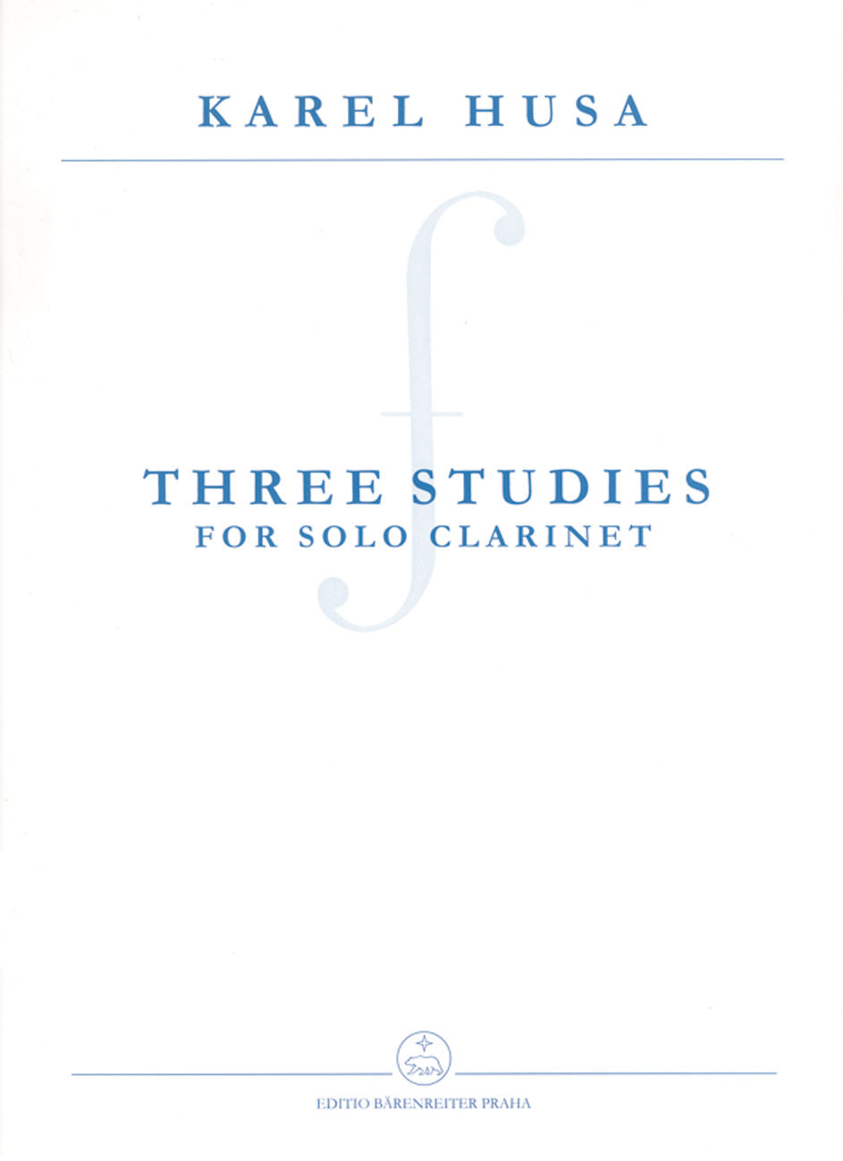 Husa, 3 Studies for Solo Clarinet (Supraphon)