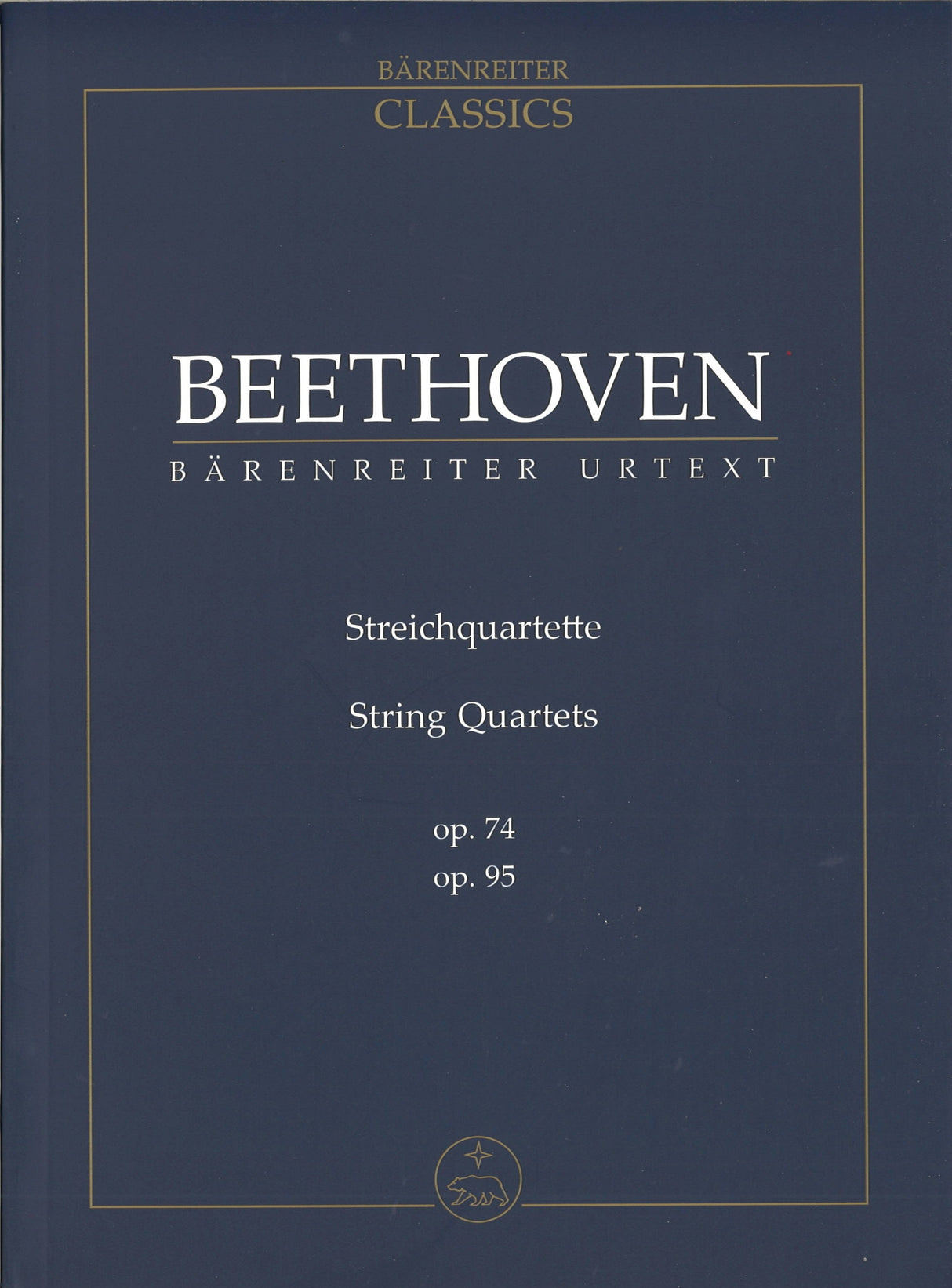 Beethoven, String Quartets op. 74, 95 (Barenreiter)
