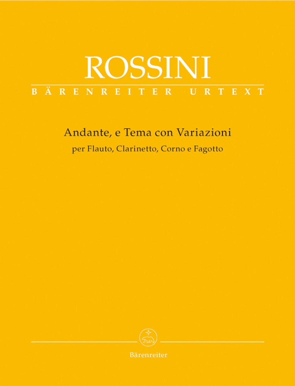 Rossini, Andante e tema con var (Qrt) (Barenreiter)
