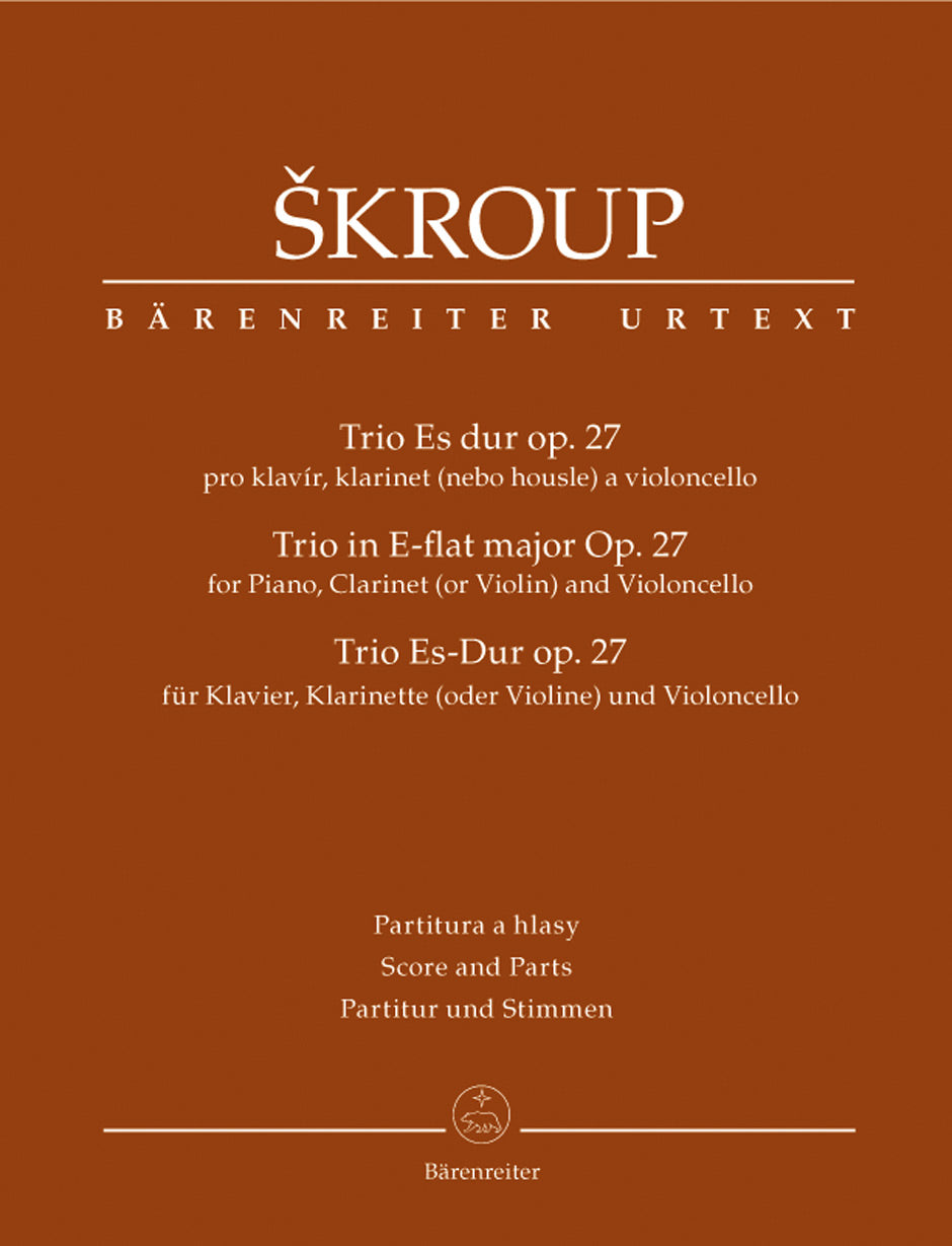 Skroup, Trio in Es op. 27 (Cl/Vn,Vc,Pf) (Barenreiter)