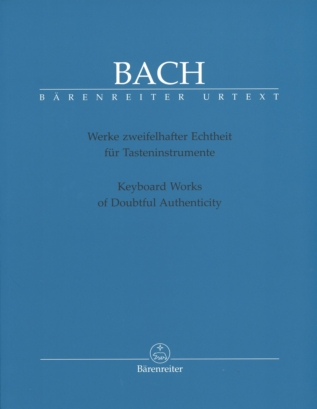 Bach, Werke zweifelhafter Echtheit (Barenreiter)