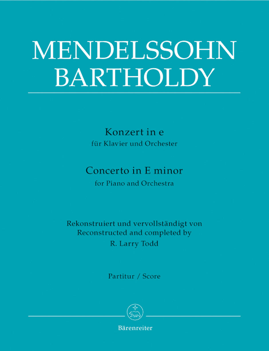 Mendelssohn, Concerto for Piano in e min (Barenreiter)