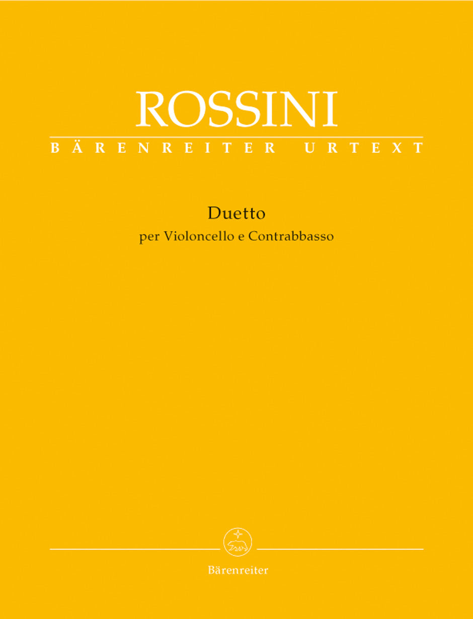 Rossini, Duetto (Vc,CB) (Barenreiter)