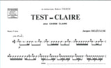 Delecluse, Test-claire (Snare Drum Solo) (Leduc)