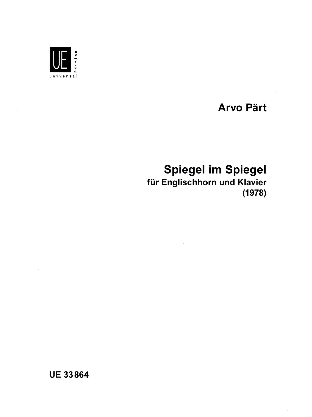 Part, Spiegel im Spiegel (1978) EHr,Pf (Universal)