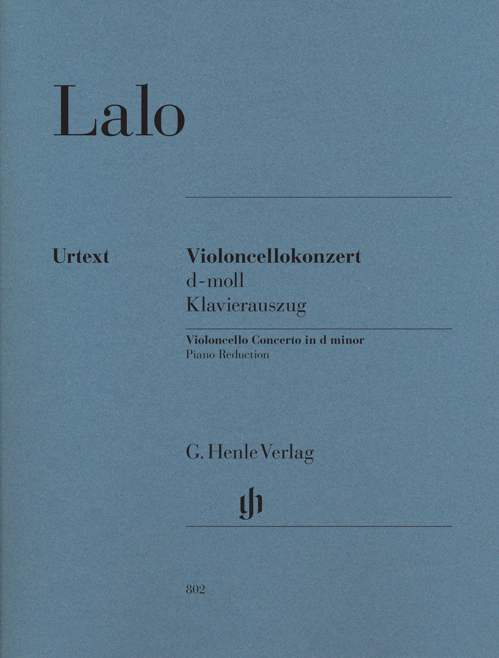 Lalo, Concerto in d (Jost/Schiff) (Henle/Breitkopf)
