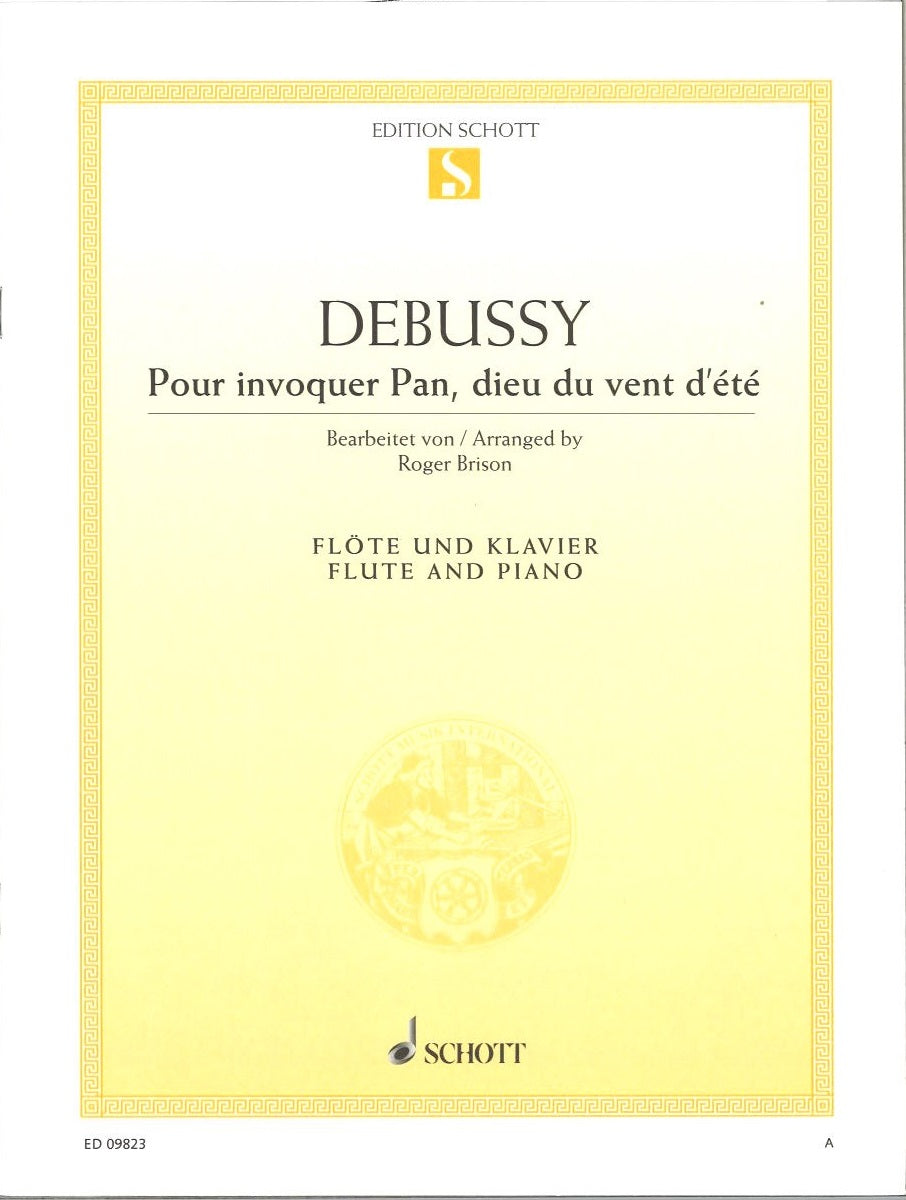 Debussy, Pour invoquer Pan, dieu du vent (Schott)