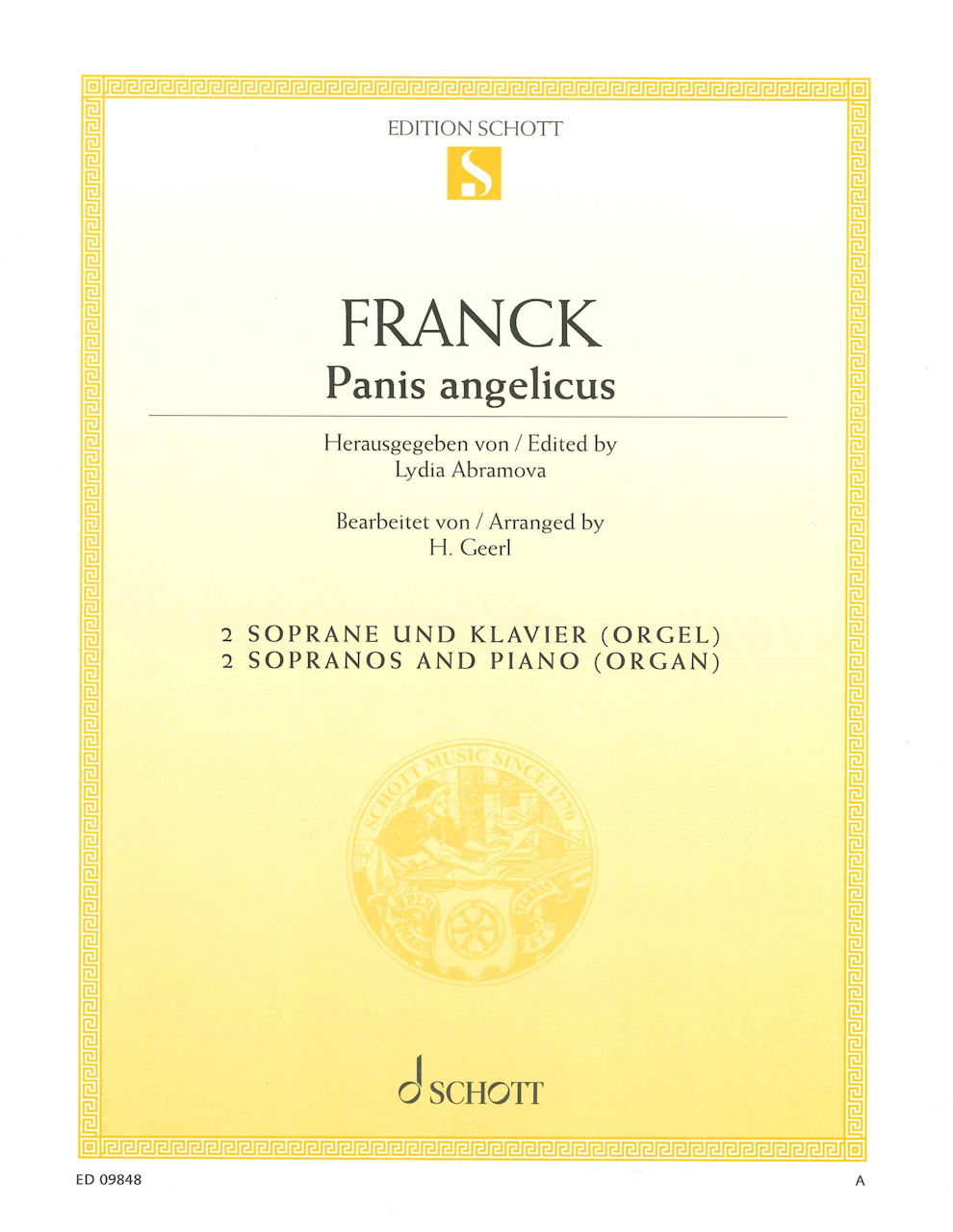 Franck, Panis Angelicus (SS,Pf/Org) (Schott)