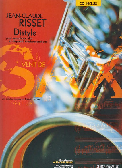 Risset, Distyle (ASax,Elec: +CD) (Leduc)