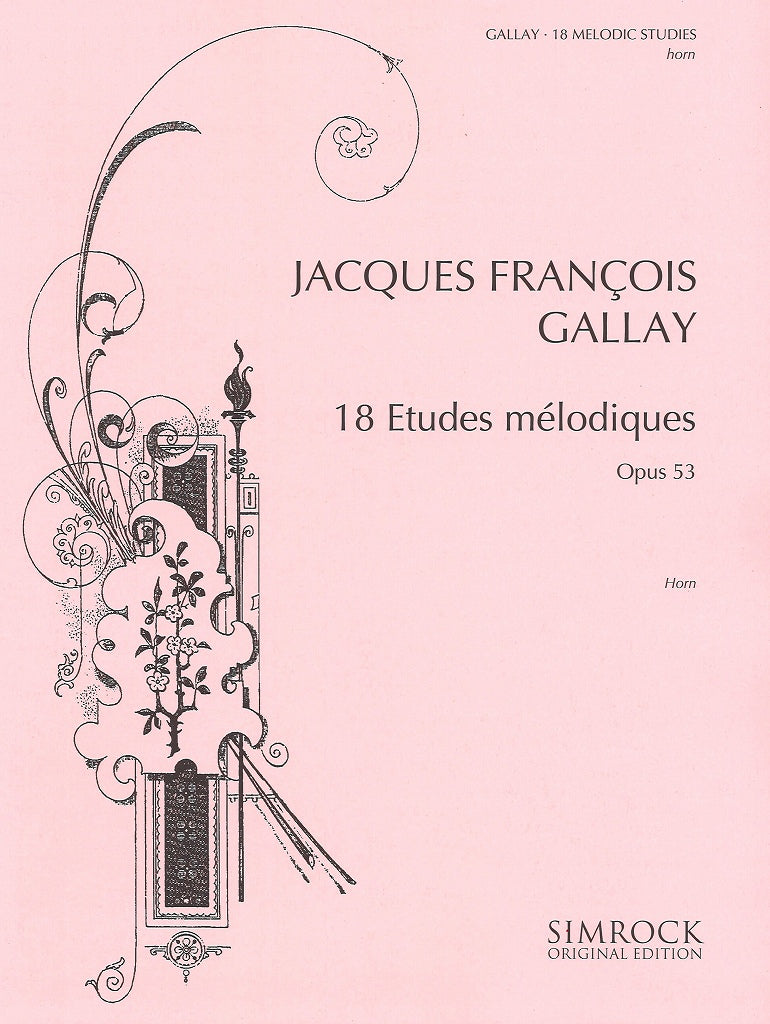 Gallay, 18 Etudes melodiques op. 53 (Simrock)