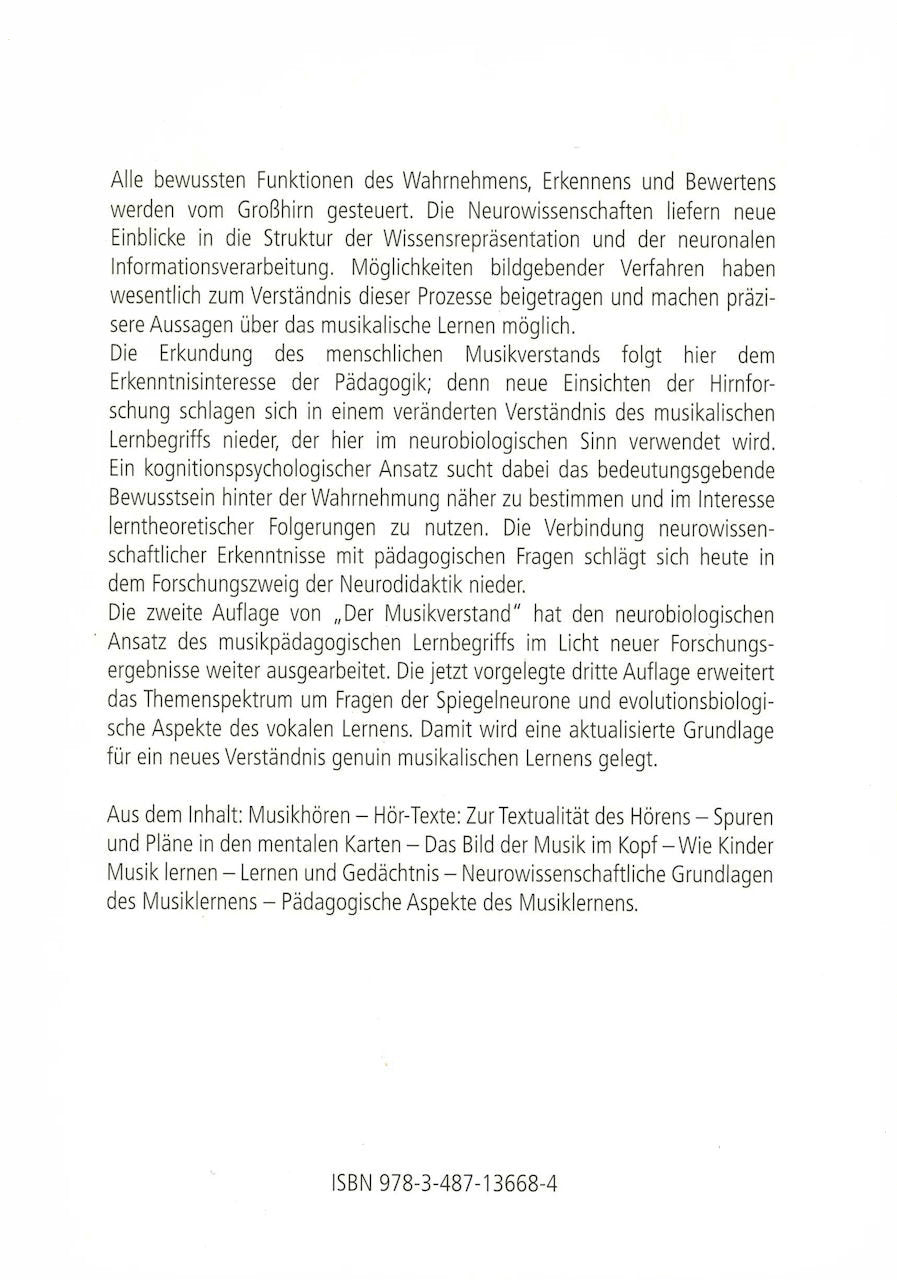 Gruhn, Musikverstand (3rd edition) (Olms)