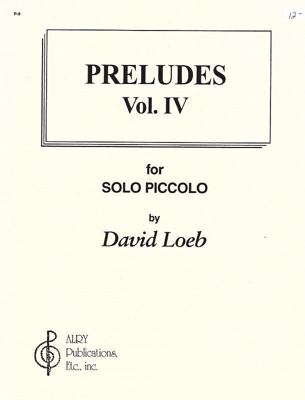 Loeb, Preludes 4 (Pic Solo) (Alry Publications)