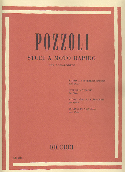 Pozzoli, Studi a moto rapido (Ricordi)