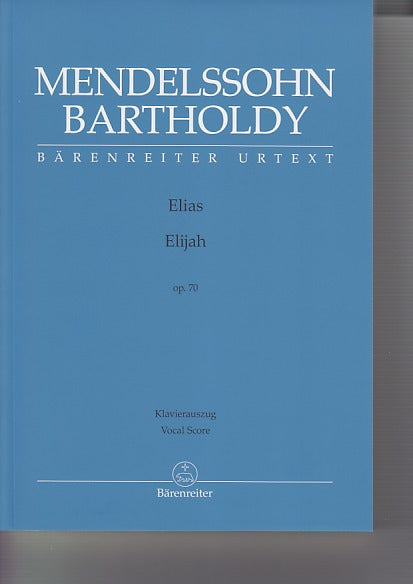 Mendelssohn, Elias = Elijar op. 70 [G/E] (Barenreiter)