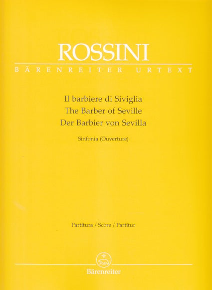Rossini, Barbiere di Siviglia, Sinfonia (Barenreiter)
