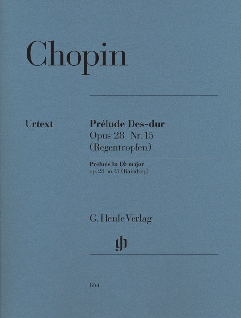 Chopin, Prelude op. 28/15 Regentropfen (Henle)