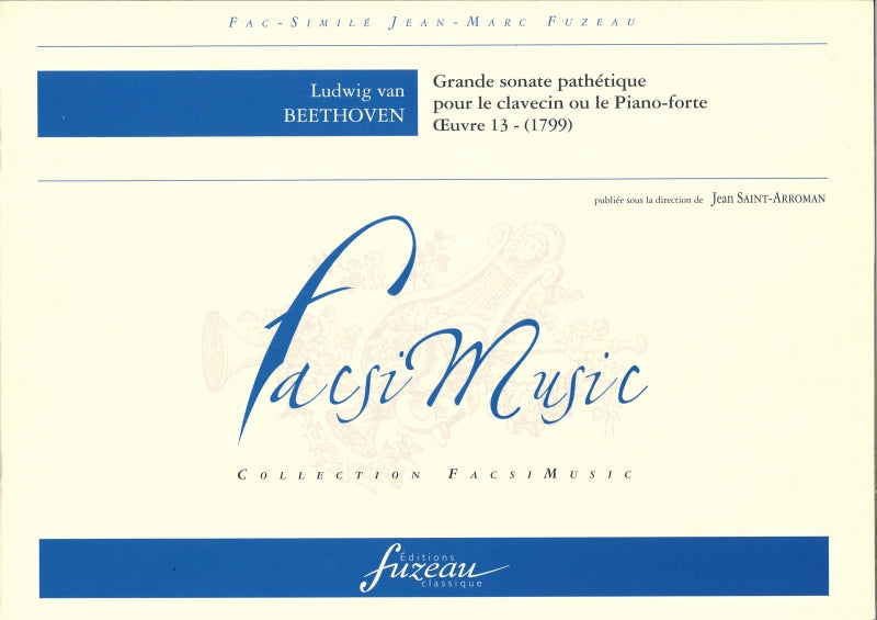 Beethoven, Grande sonate pathetique(Facs (Fuzeau)