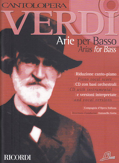 Verdi, Arie per basso (+CD) (Ricordi)
