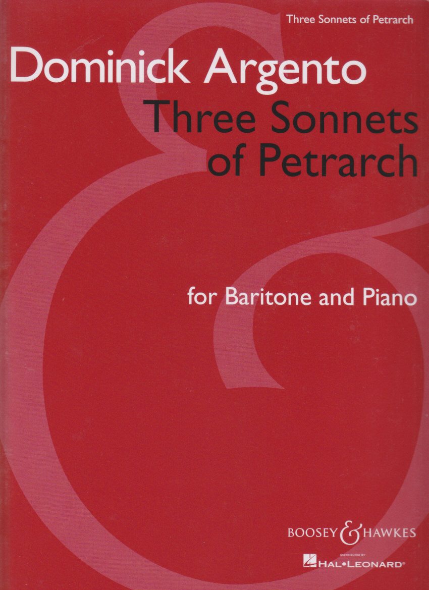 Argento, 3 Sonnets of Petrarch (Bar,Pf) (Boosey)