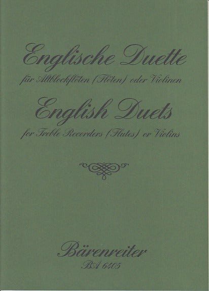 Englische Duette (AA Rec) (Barenreiter)