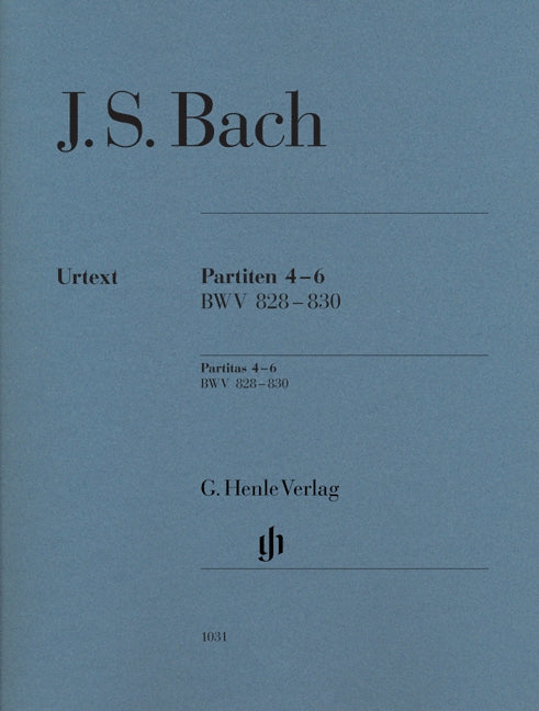 Bach, Partiten 4-6 BWV 828-30 (no Fing.) (Henle)