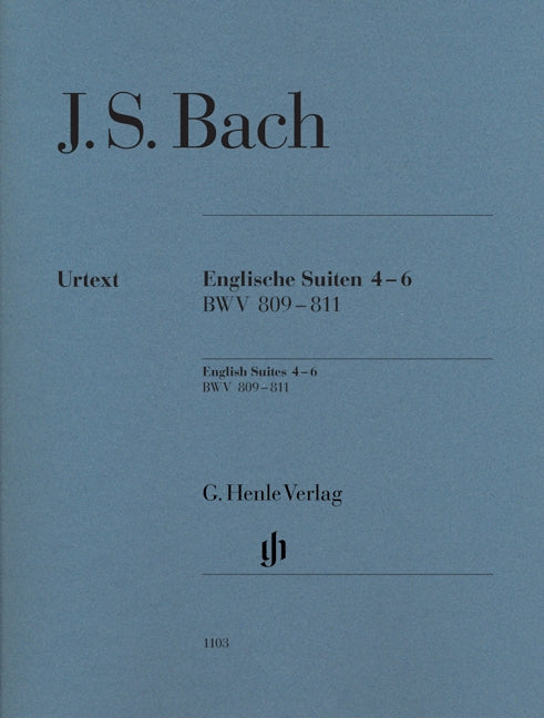 Bach, Englische Suiten 4-6 (no Fing.) (Henle)