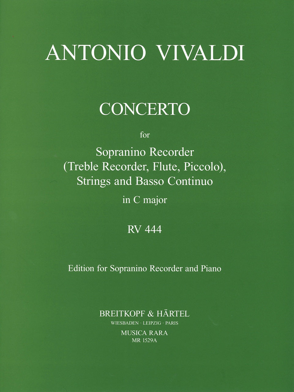Vivaldi, Concerto in C, RV 444 (Musica Rara)