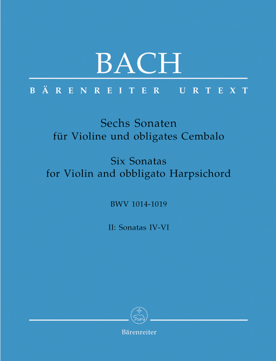 Bach, Sonaten 2: BWV 1017-1019 (Barenreiter)