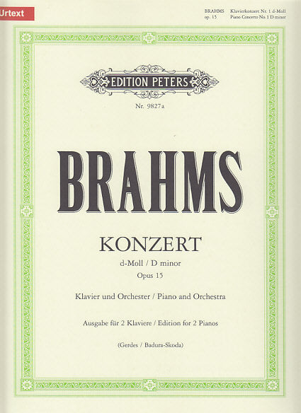 Brahms, Concerto No. 1 (Badura-Skoda) (Peters)
