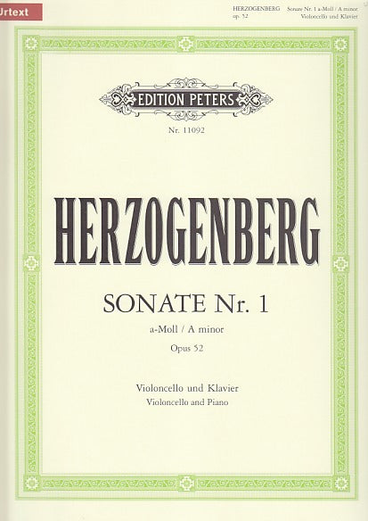 Herzogenberg, Sonata No. 1 in a op. 52 (Peters)