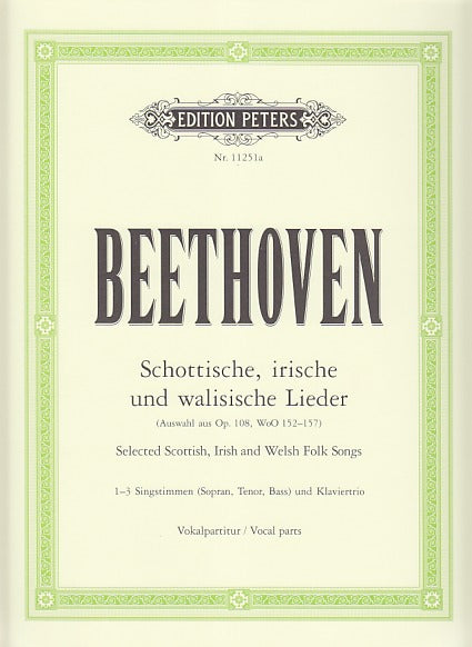 Beethoven, Schottische Lieder (Vo part) (Peters)