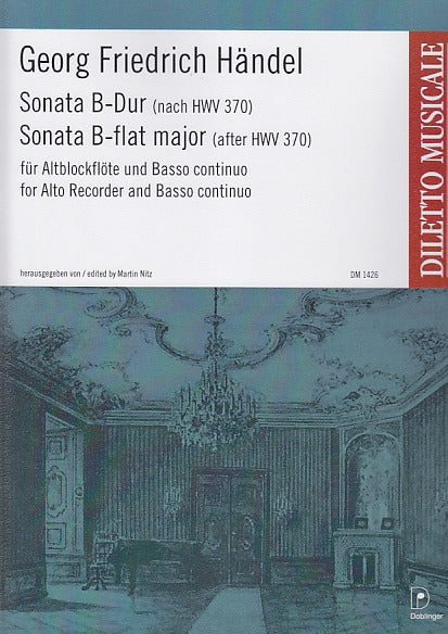 Handel, Sonate B-dur nach HWV 370 (Doblinger)