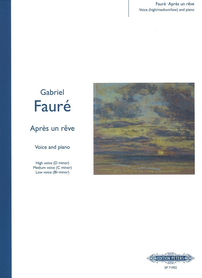 Faure, Apres un reve (H/M/L) [F/Toscane] (Peters)
