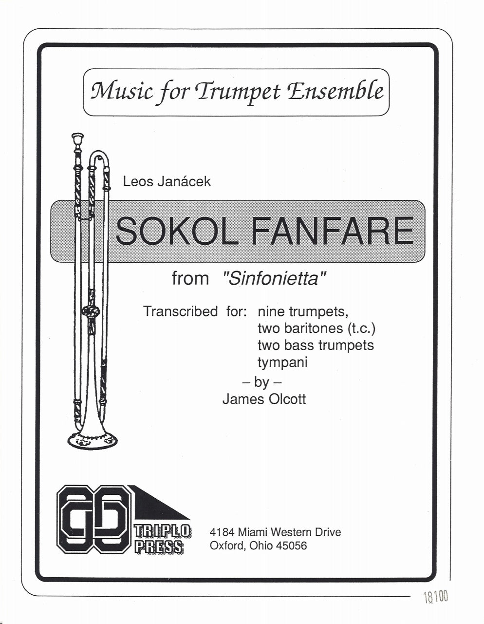 Janacek, Sokol Fanfare (Sinfonietta) (Triplo Press)