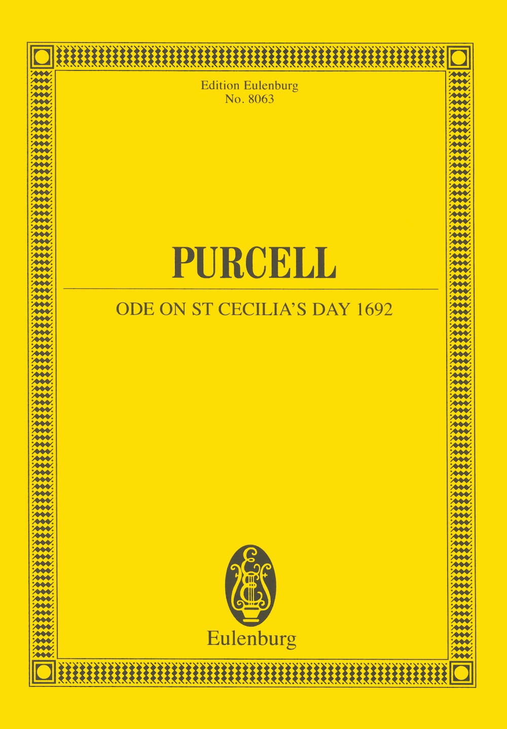 Purcell, Ode on St. Cecilia's Day 1692 (Eulenburg)
