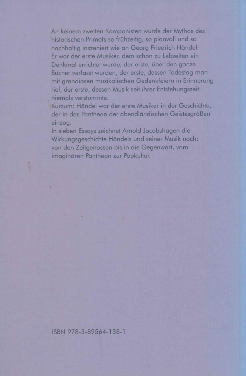Jacobshagen, Handel im Pantheo: Komponis (Studiopunkt Verlag)