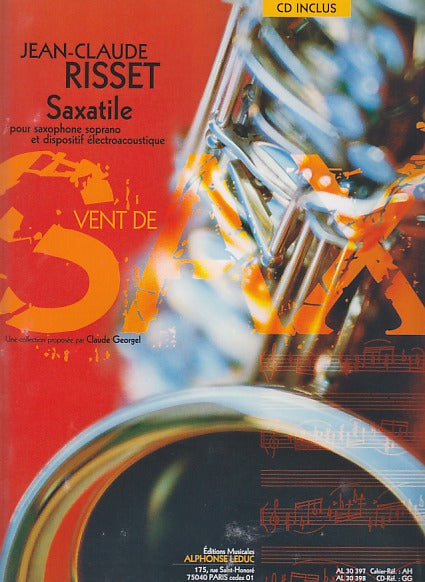 Risset, Saxatile: pour sax soprano (+CD) (Leduc)