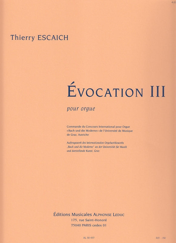 Escaich, Evocation 3 (Leduc)