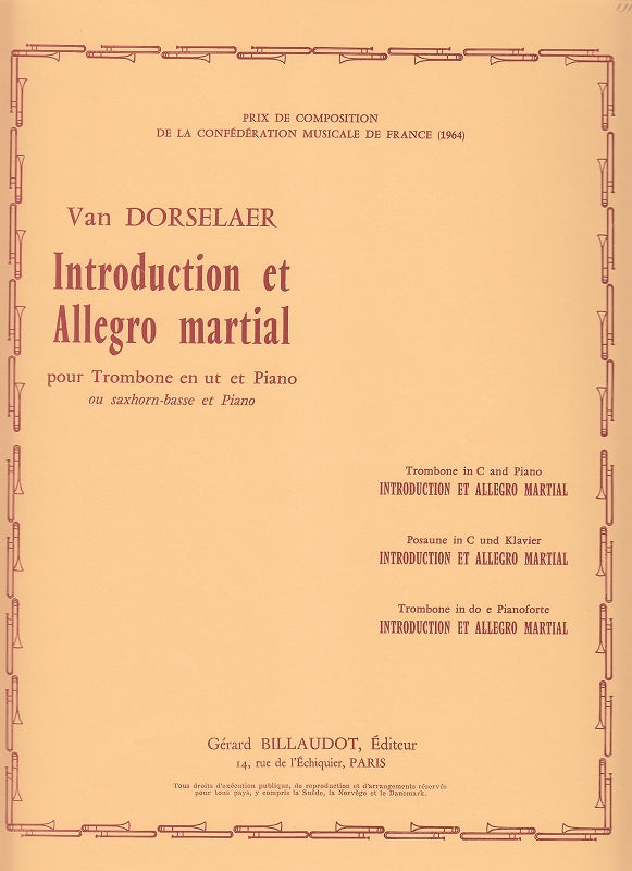 Dorsselaer, Introduction & Allegro marti (Billaudot)