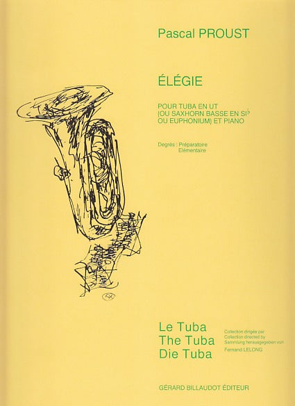 Proust, Elegie (Euph/Tba,Pf) (Billaudot)