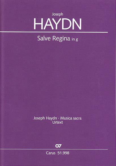 Haydn, Salve Regina in g Hob. 23b/2 (Carus)