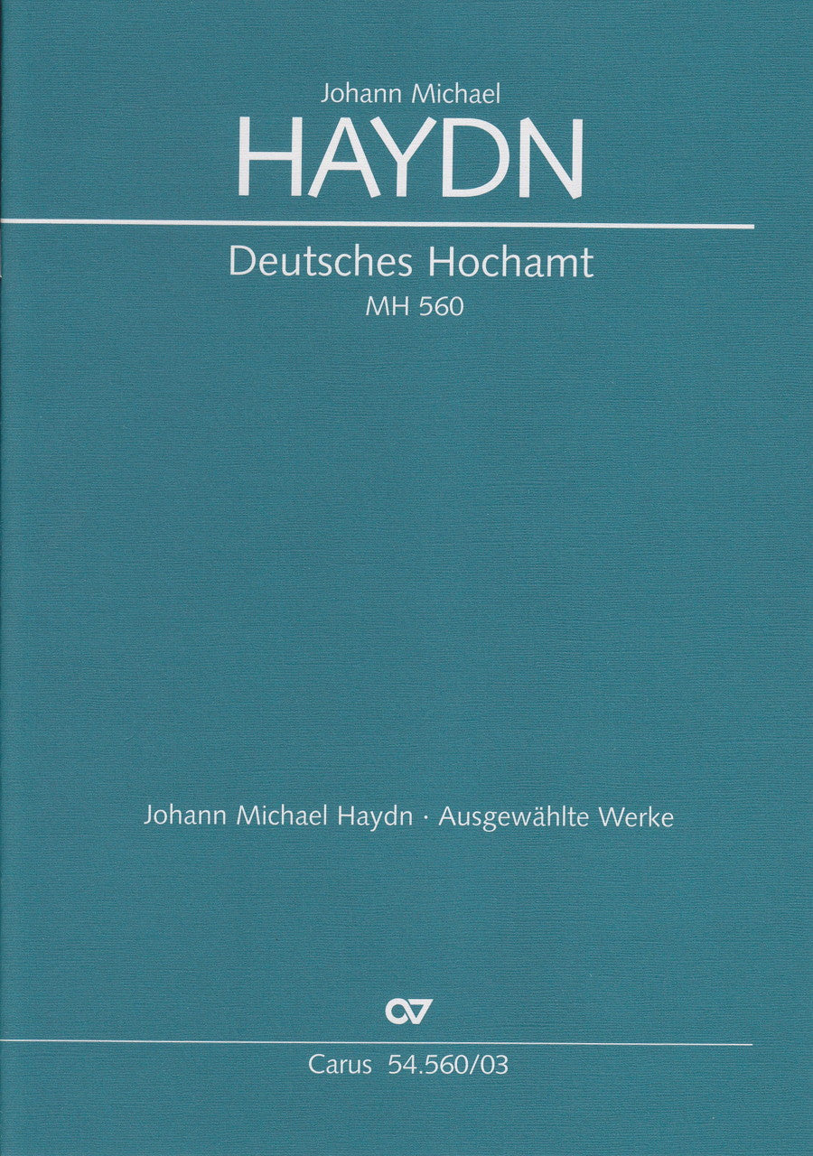 Haydn,M., Deutsches Hochamt MH 560 (Carus)