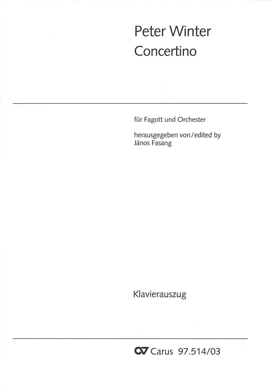Winter, Concertino in c (Edition Joseph/Carus)