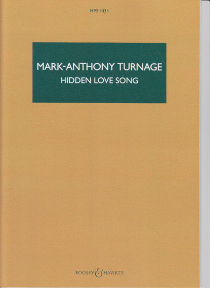 Turnage, Hidden Love Song (Sax,Orch) (Boosey)