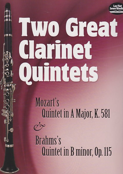 Mozart/Brahms, 2 Great Clarinet Quintets (Dover)