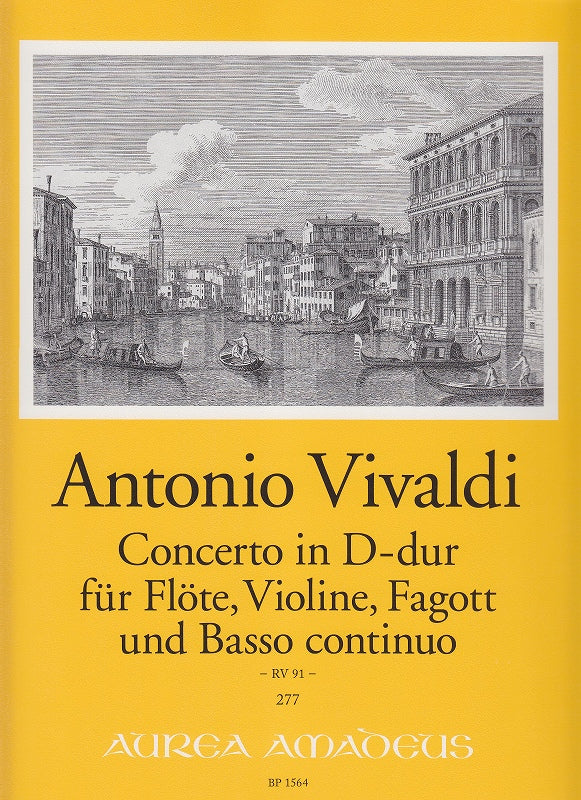 Vivaldi, Concerto in D RV 91(Fl,Vn,Bn,Bc (Amadeus Verlag)