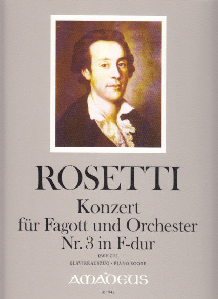 Rosetti, Concerto No. 3 in F, RWV C75 (Amadeus Verlag)