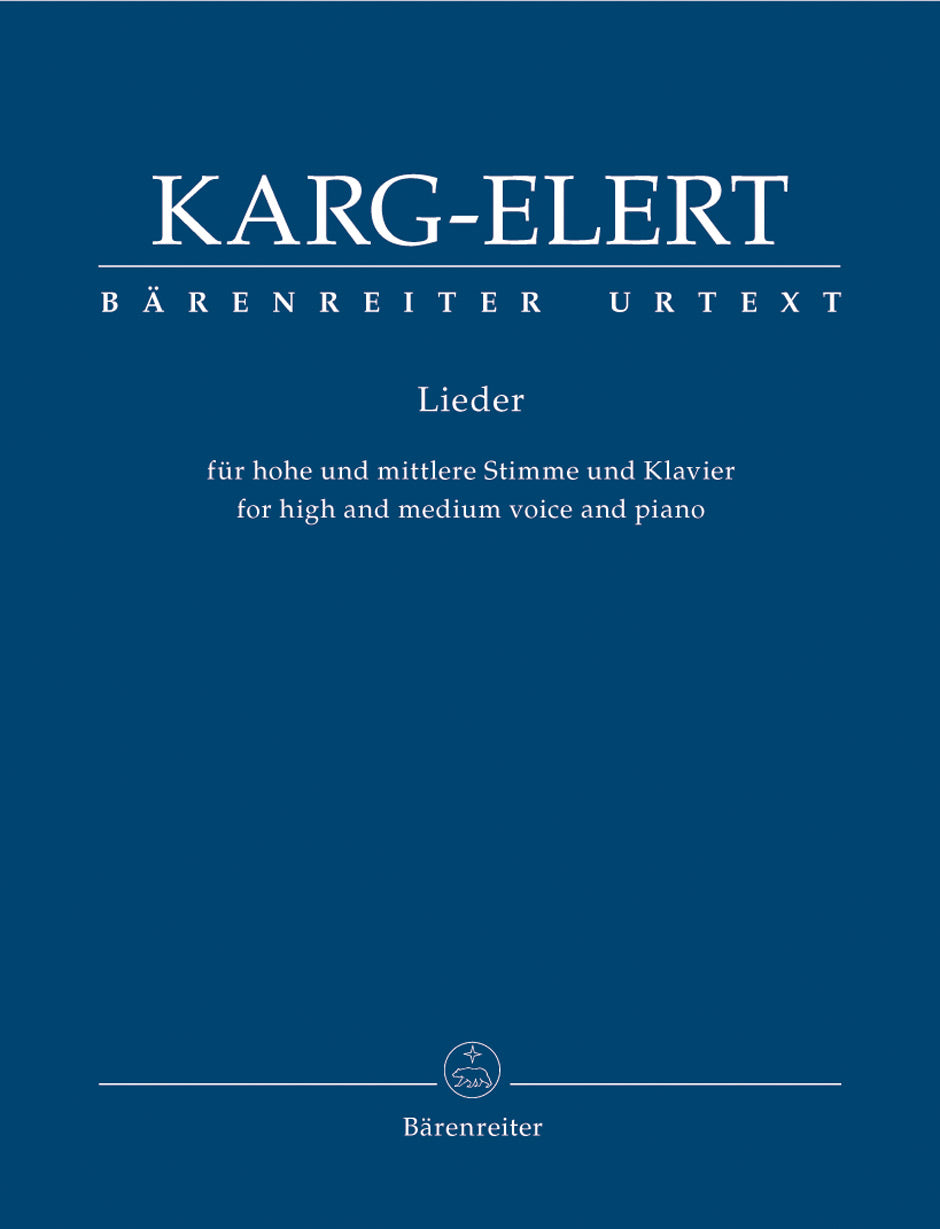 Karg-Elert, Lieder [G] (Barenreiter)