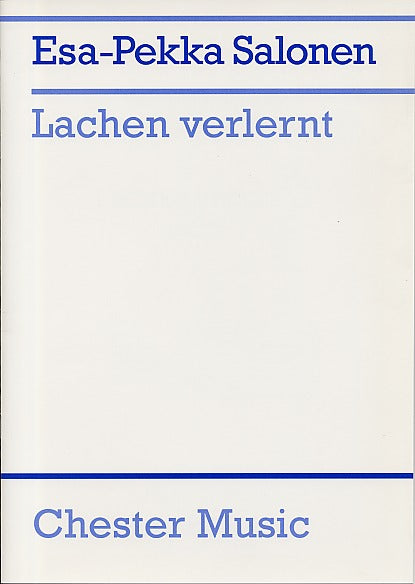 Salonen, Lachen verlernt (Vn Solo) (Chester)